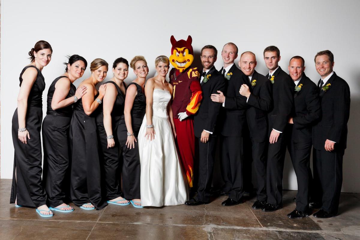 Sparky at wedding
