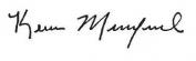 Kevin Miniefield signature