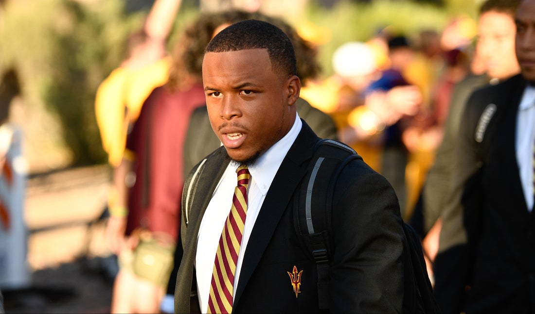 Student-athlete in game day jacket