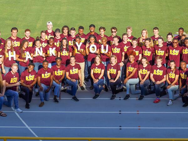 Sun Devils Track says Thank You